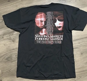Marilyn Manson Smashing Pumpkins The End Times Tour 2015 Concert T Shirt XL - Picture 1 of 4