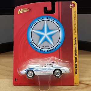 Johnny Lightning 1976 Chevy Corvette Police Officer Mark Phillips Diecast 1:64 - Picture 1 of 8