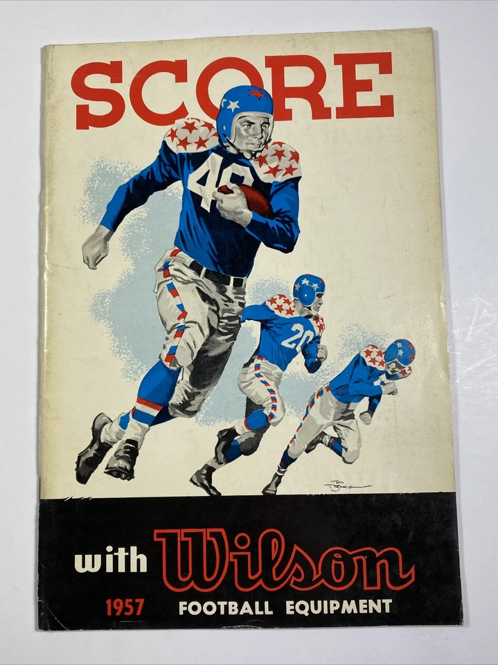 Wilson Football Sports Equipment Catalog Score-1957- Howard Cassady photo-RARE! - Image 1 of 4