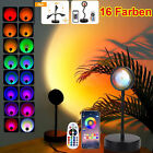 16 Farben Sunset Projection Lamp USB LED Sonnenuntergang Lampe und Fernbedienung