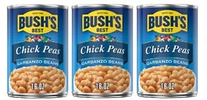 Bush's Best Chick Peas Garbanzo Beans 3 Can Pack - Picture 1 of 2