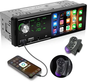 Autoradio Singolo 1 DIN Bluetooth 4.1" Touchscreen Lettore Multimediale FM HD - Foto 1 di 18