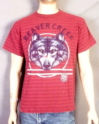 Camiseta De Colección Años 80 90 Puntada Única Miller Beaver Creek Lobo Animal Naturaleza L Foto 1 de 4