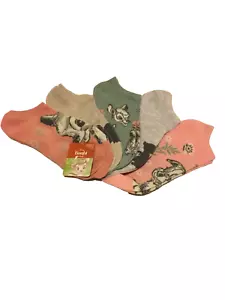 Disney Classic Bambi Novelty 5 Pairs No-Shows Women's Size 9-11 NWT - Picture 1 of 7