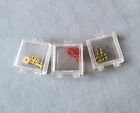 Nine Tiny Vintage 1950's 1960's Miniature Dice Six-Sided Red Green Pale Yellow
