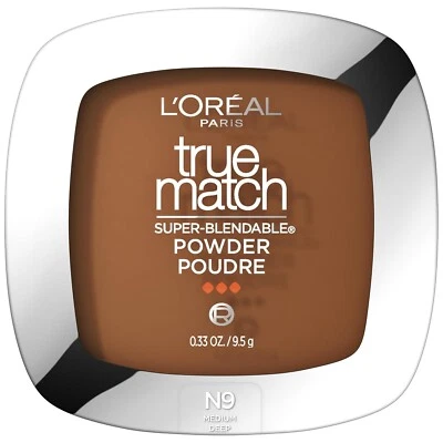 LOREAL True Match Super Blendable Pressed Powder MEDIUM DEEP N9 - Image 1 of 4