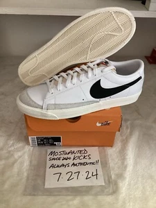 DS 2022 Nike Blazer '77 Vintage Low White Black Men’s Sz 13 - Picture 1 of 10