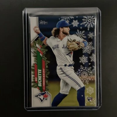 2020 Topps Holiday #HW94 Bo Bichette Metallic BLUE JAYS ROOKIE RC - Image 1 of 2