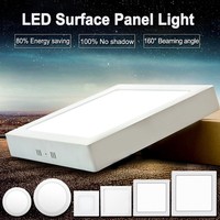 Redondo/Cuadrado LED 6/12/18/24W Lámpara Luz De Techo lámpara de pared Panel A6