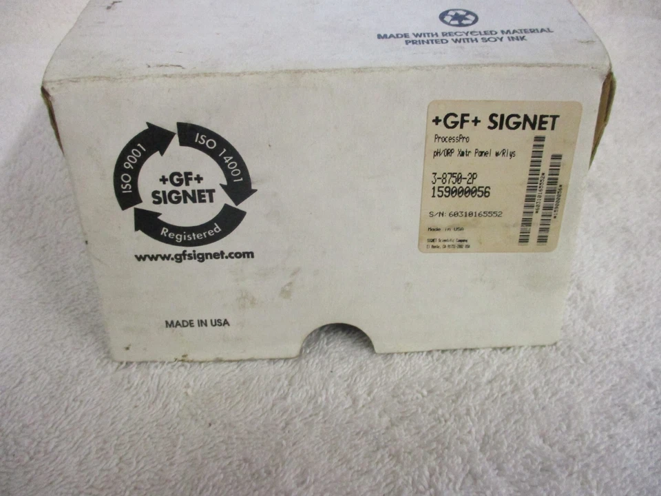 NIB GF Signet ProcessPro pH/ORP Xatr Panel w/Rlys 3-8750-2P   159000056 - Image 1 of 4