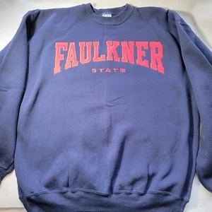 Vintage '90s Champion Basic Training Faulkner State University Sweatshirt Men XL - Picture 1 of 8
