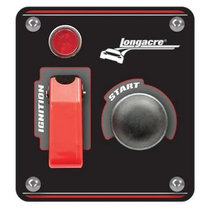 Longacre 40 Amp Black Ignition Switch Panel With Flip Up Cover - Race / Rally - Picture 1 of 1
