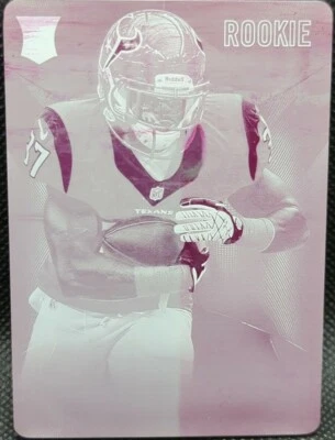RAY GRAHAM 2013 Panini Black RC PRINTING PLATE SP #1/1 Texans Steelers One of - Image 1 of 2