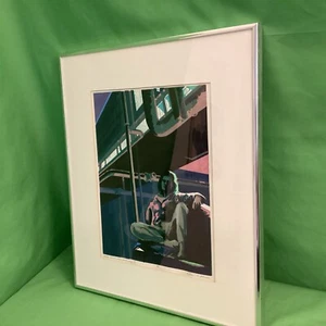 FRAMED FINE ART, industrial, mechanical, pipes, construction, screenprint figure - Picture 1 of 20