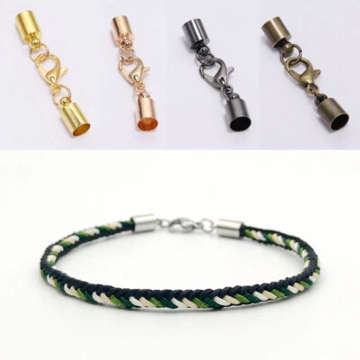 10Pcs Lobster Clasp Hook Extender Chain Bracelet Cord End Cap Jewelry Connector - Image 1 of 4