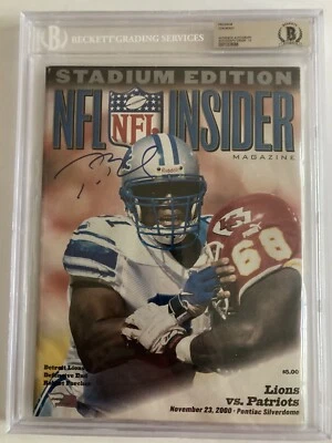 Tom Brady 2000 programa debut autógrafo firmado 10 MT 1/1 Beckett N. E. Patriots🏈 Foto 1 de 4