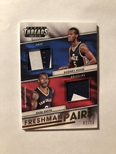 2014-15 Panini Threads Freshman Pairs Prime /25 Russ Smith Rodney Hood Rookie RC