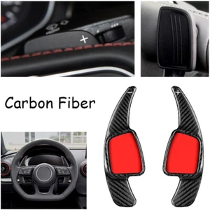 Carbon Fiber Front Steering Wheel Shift Paddle For Audi A4 LA5 A6 S3 S4 S5 Q5L - Picture 1 of 7