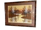 Vintage Landscape with Mountain and moon James Hagen Limited Edition Print