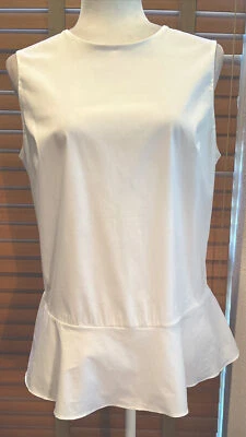 BRUNELLO CUCINELLI 白色棉质弹力上衣衬衫意大利制造 XL P17350 码 — 第 1/4 张图片