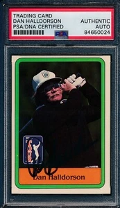 1981 DONRUSS PGA Dan Halldorson #36 Authentic Card Signed PSA/DNA 176000 - Bild 1 von 2