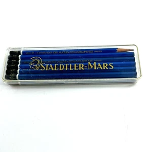 Staedtler Mars Box 2802 6H Lumograph Pencils 12x Germany 11 Unused 1 Sharpened - Picture 1 of 3