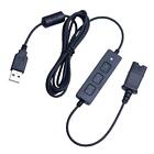 Headset Quick Disconnect Qd Connector Qd Cable to USB Plug PC for  
