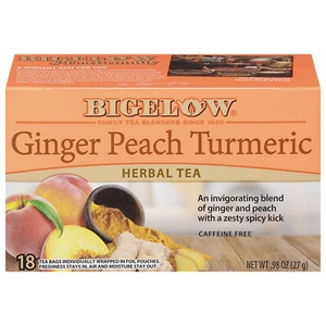 Bigelow Ginger Peach Turmeric Tea 0.98 oz (Pack of 6) - Picture 1 of 2