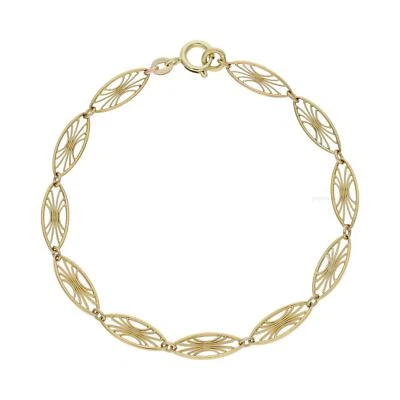 Armband 585/000 (14 Karat) Gelbgold, Fantasie, getragen 25322884 - Bild 1 von 2