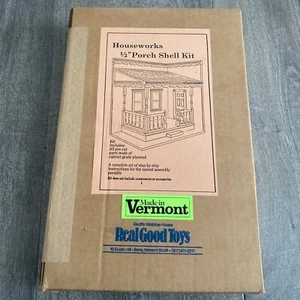 New In Box Real Good Toys HouseWorks 1/2” Porch Shell Kit Wood Dollhouse Vermont - Picture 1 of 4