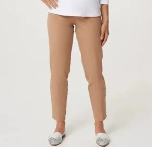 Isaac Mizrahi Live! Regular 24/7 Stretch Classic Ankle Pants-Hazel Plus 30 - Picture 1 of 1