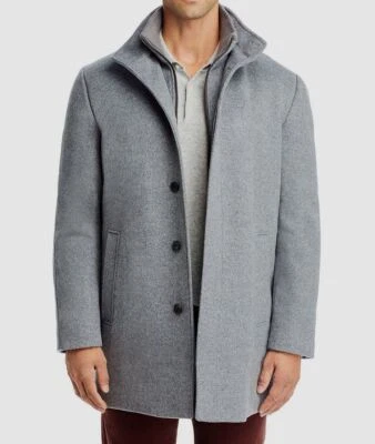 Cardinal of Canada Men's Gray Mont Royal Wool Cashmere Car Coat Jacket Size 48R - Image 1 of 2