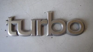 SCRITTA /LOGO / STEMMA TURBO IN ALLUMINIO - Picture 1 of 4
