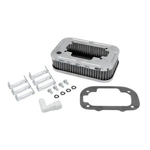 Empi 1-3/4 Inch Chrome Rectangle Air Cleaner for DGV/DGAV/DGEV Carbs - 8806 - Picture 1 of 1