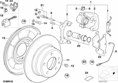 BMW Genuine Brake Pads Repair Kit Fits E30 E36 E34 E32 E36 34216761253 - Image 1 of 4