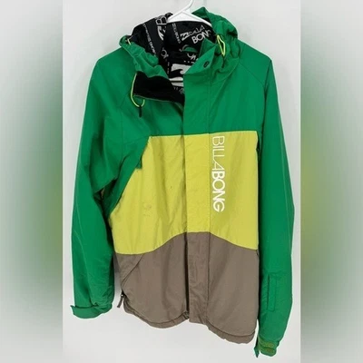 Billabong Bolt 8K Colorblock Ski Snowboard Hooded Jacket Winter Coat - Image 1 of 4