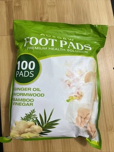 AOSORW 100 Pack Foot Pads, Ginger Oil Bamboo Charcoal Foot Pads, New. - Picture 1 of 3