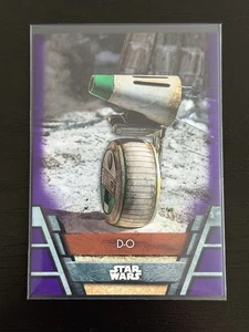 2020 Topps STAR WARS HOLOCRON SERIES D-O Purple Numbered 7/10 Rise Of Skywalker - Picture 1 of 4