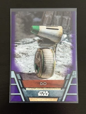 2020 Topps STAR WARS HOLOCRON SERIES D-O Purple Numbered 7/10 Rise Of Skywalker - Image 1 of 4