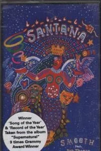 Santana Smooth cassette UK Arista 2000 cassette single has info sticker on front - Image 1 of 2