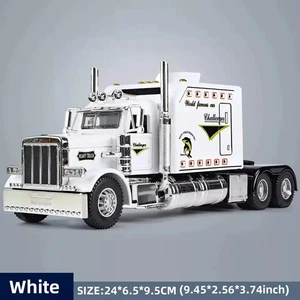 1/24 Scale Peterbilt 389 Heavy Truck Tractor Toy Model Alloy Diecast - Picture 1 of 12