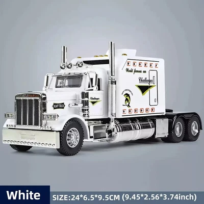 1/24 Scale Peterbilt 389 Heavy Truck Tractor Toy Model Alloy Diecast - Image 1 of 4