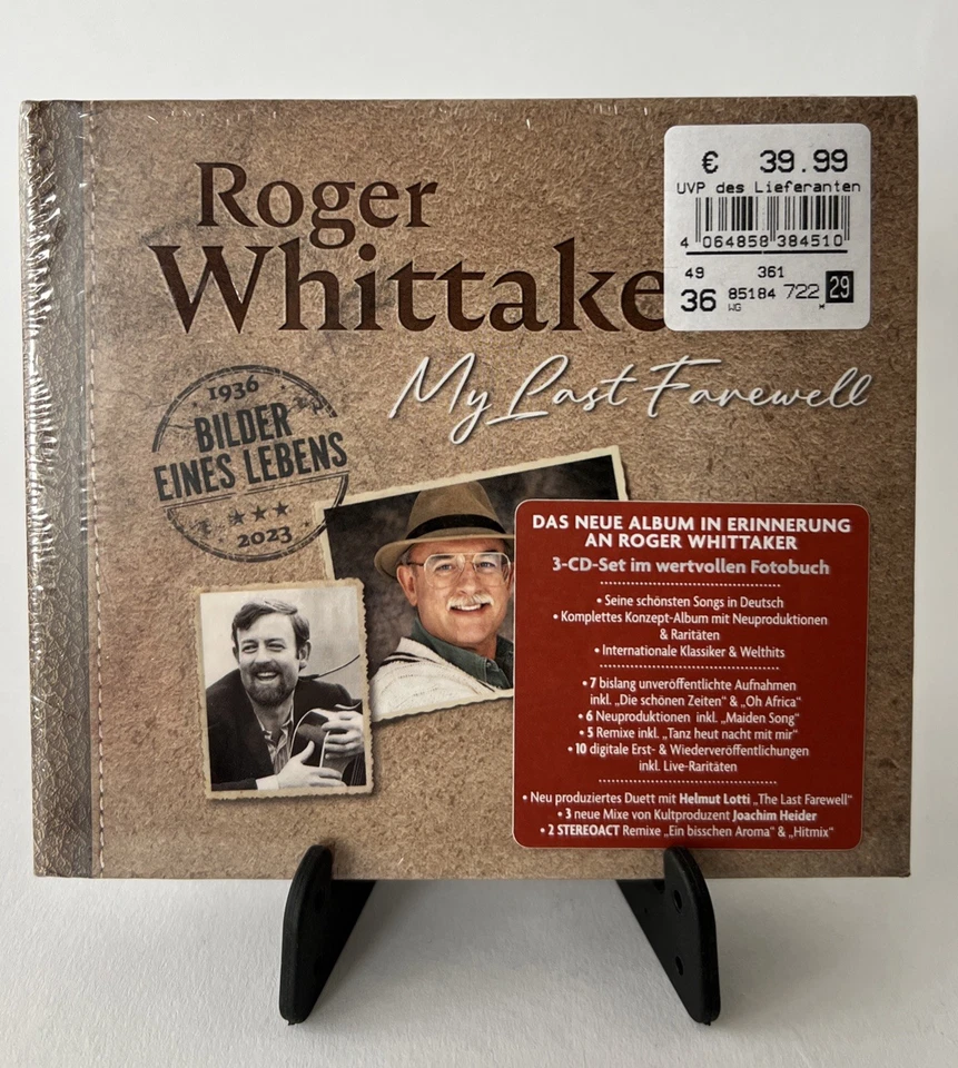CD - Roger Whittaker My Last Farewell - Bilder Eines Lebens - 3 CD - Digibook - Bild 1 von 2