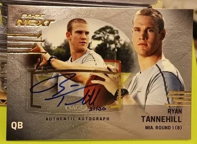 2012 Sage Next RYAN TANNEHILL RC #SA-46 Auto/30 Silver Foilboard Card - Image 1 of 4