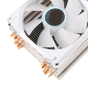 9Cm Cpu Cooler 6 Copper Heat Pipes Colorful Lighting Effects Quiet 3Pin Co DTS - Picture 1 of 22