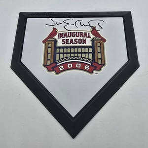 Jim Edmonds Autographed Mini Plate Beckett 2006 Inaugural Season Cardinals  - Picture 1 of 2
