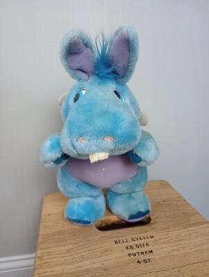 Hasbro Softies Wuzzles HOPPOPOTAMUS Rabbit Wing Plush Stuffed Disney 1984 Wuzzle - Image 1 of 4