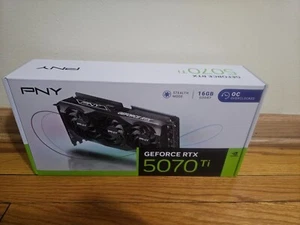 PNY NVIDIA RTX 5070 Ti 16GB GDDR7 PCIe 5.0 VCG5070T16TFXPB1-O New Graphics Card - Picture 1 of 4