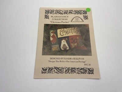 Homespun Elegance Plain And Fancy Christmas patches Cross Stitch Pattern 8P - Image 1 of 3