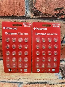 Polaroid Extreme Alcalina (paquete de 20 X 2 40 en total) Ag11 1.5V LR721/SR721/162/362 - Imagen 1 de 8